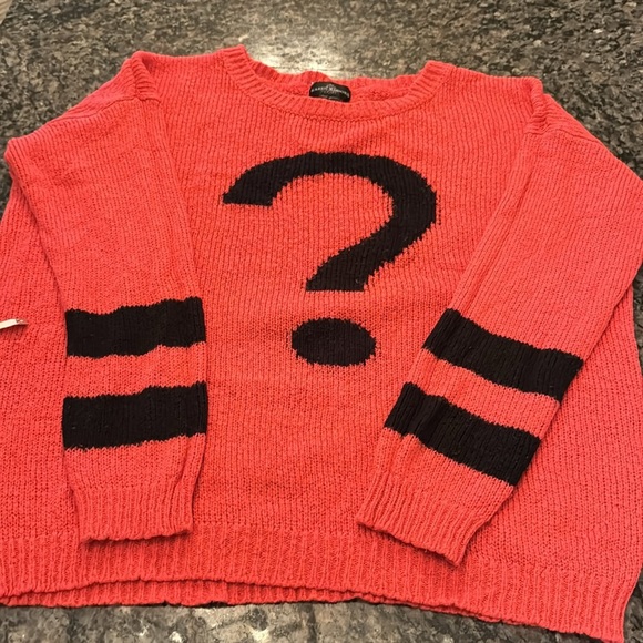 Karen Brooks question mark vintage rare sweater XL - Picture 8 of 10